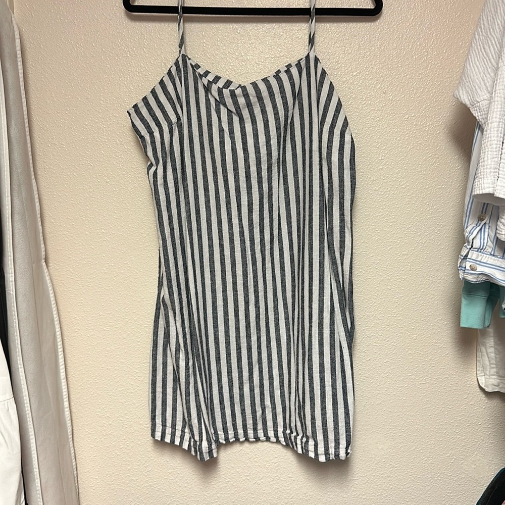 Linen knee length dress